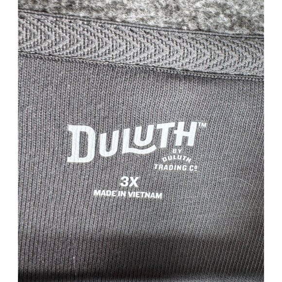 Duluth Trading Co Frost Lake Fleece Full Zip Jacket grey hiking sz 3X - Picture 2 of 7